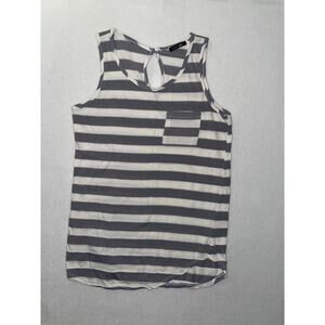 PaperMoon Striped Tank Top Shirt Pocket Sleeveless Women's‎ Size Medium / Small